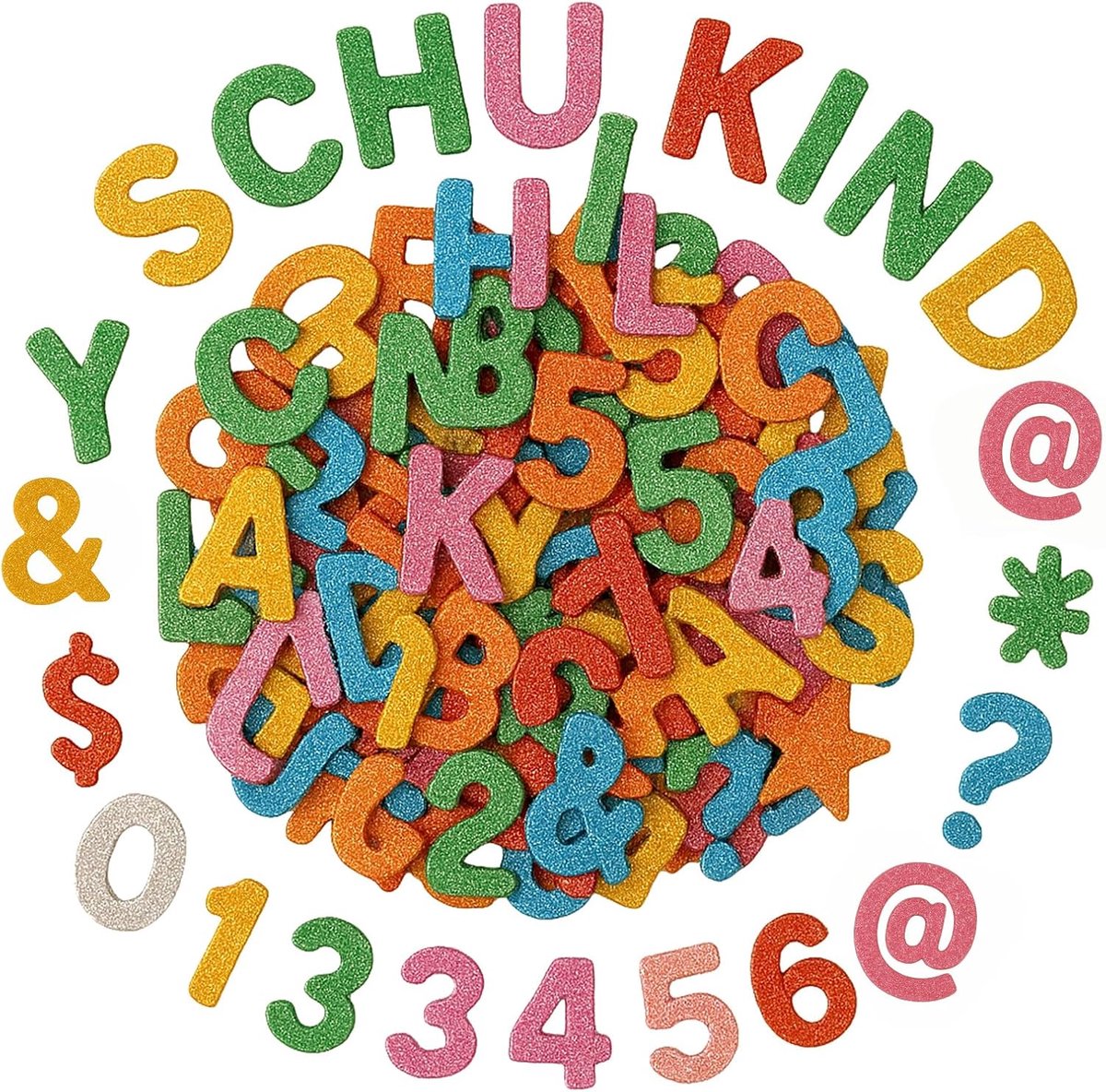 Knutselstickers 768 Stuks - Zelfklevend PVC - Glitter en Matte Afwerking - Perfect voor Creatieve Projecten - ShopVlot