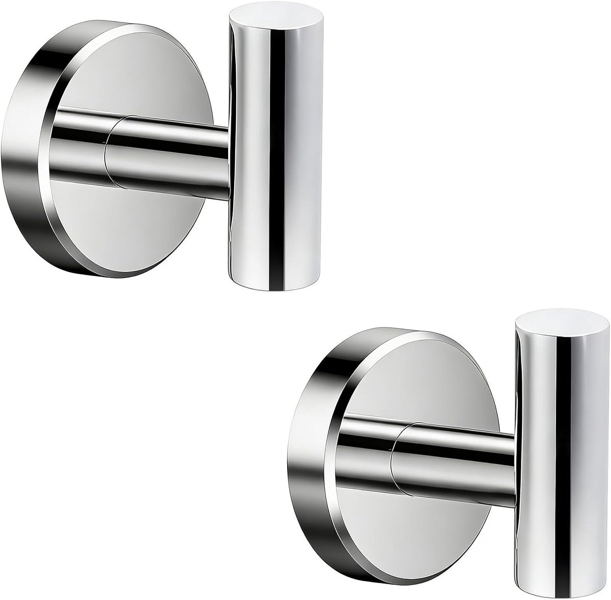 Handdoekhaak set van 4 - RVS 304 - Zware kleverige haken - Voor badkamer en slaapkamer - ShopVlot