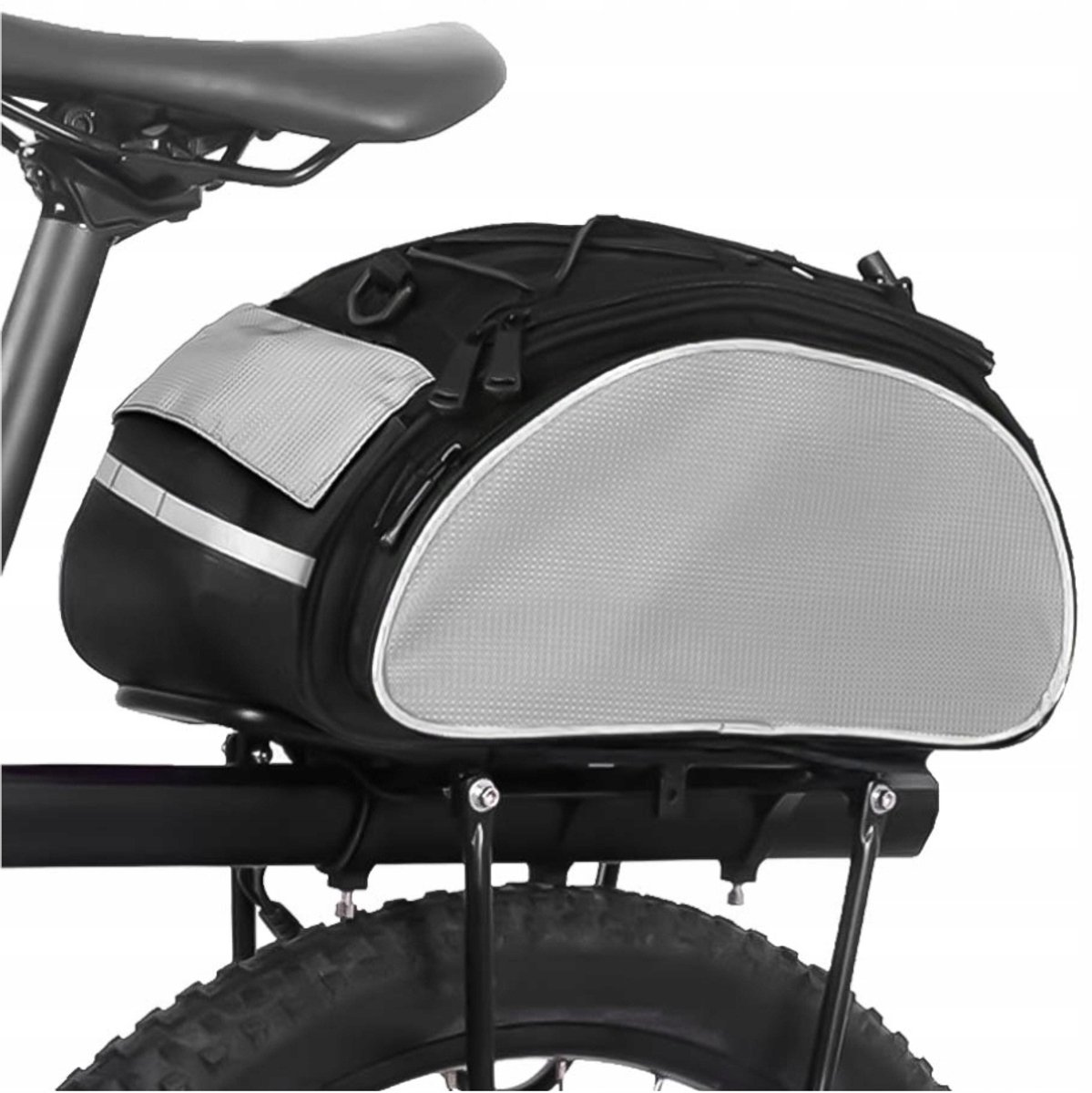 Merkloze Fietsbagagedrager Tas 15L - Waterdicht & Reflecterend