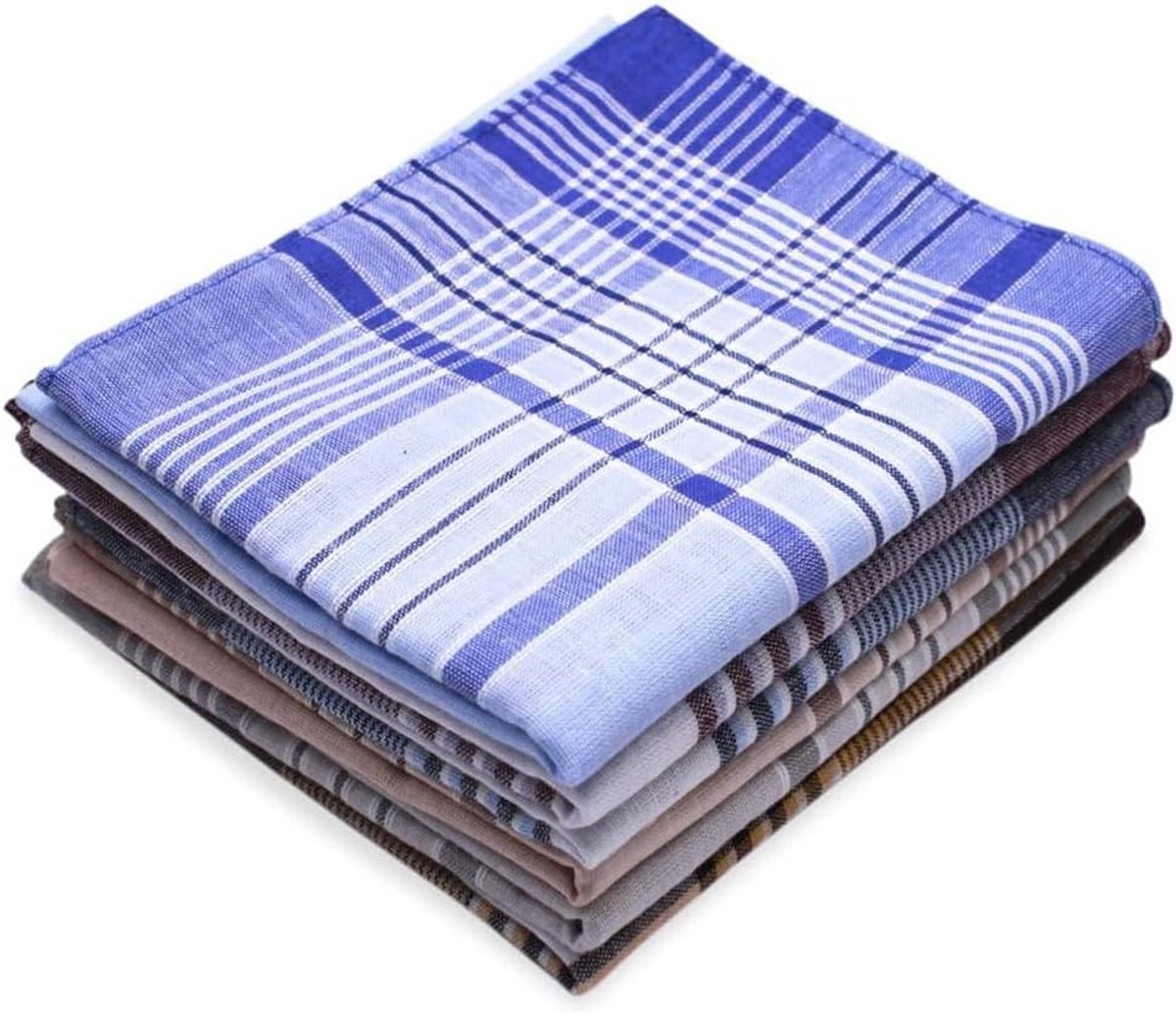 Handkerchiefs katoen 40 x 40 cm - multicolor - traditioneel - veelzijdig gebruik - ShopVlot