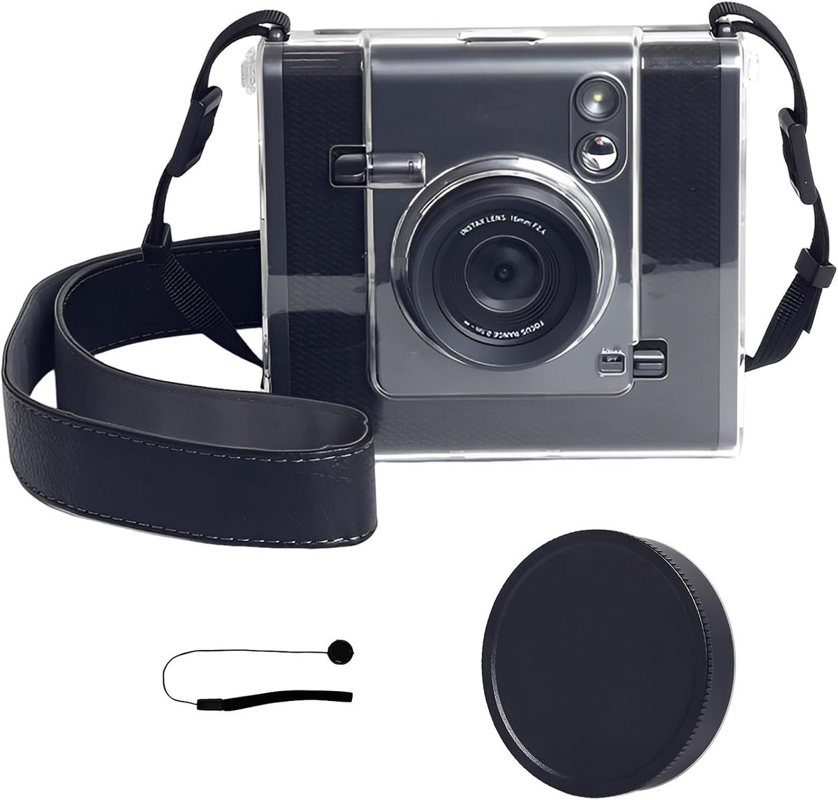 Camera hoesje voor Fujifilm Wide EVO - kristalhelder - hard PC met aluminium lensdop - optimale bescherming - ShopVlot