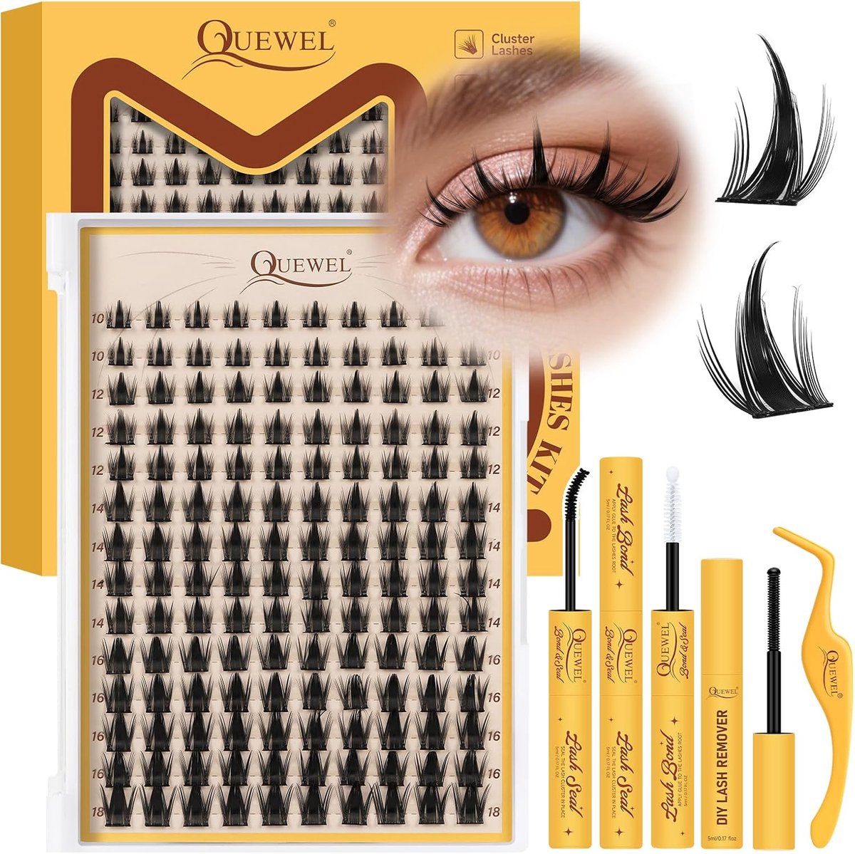 Wimperextensions Mix 10-16 mm - Zacht en Lichtgewicht - Geschikt voor Beginners - DIY Wimperextensions Thuis - ShopVlot