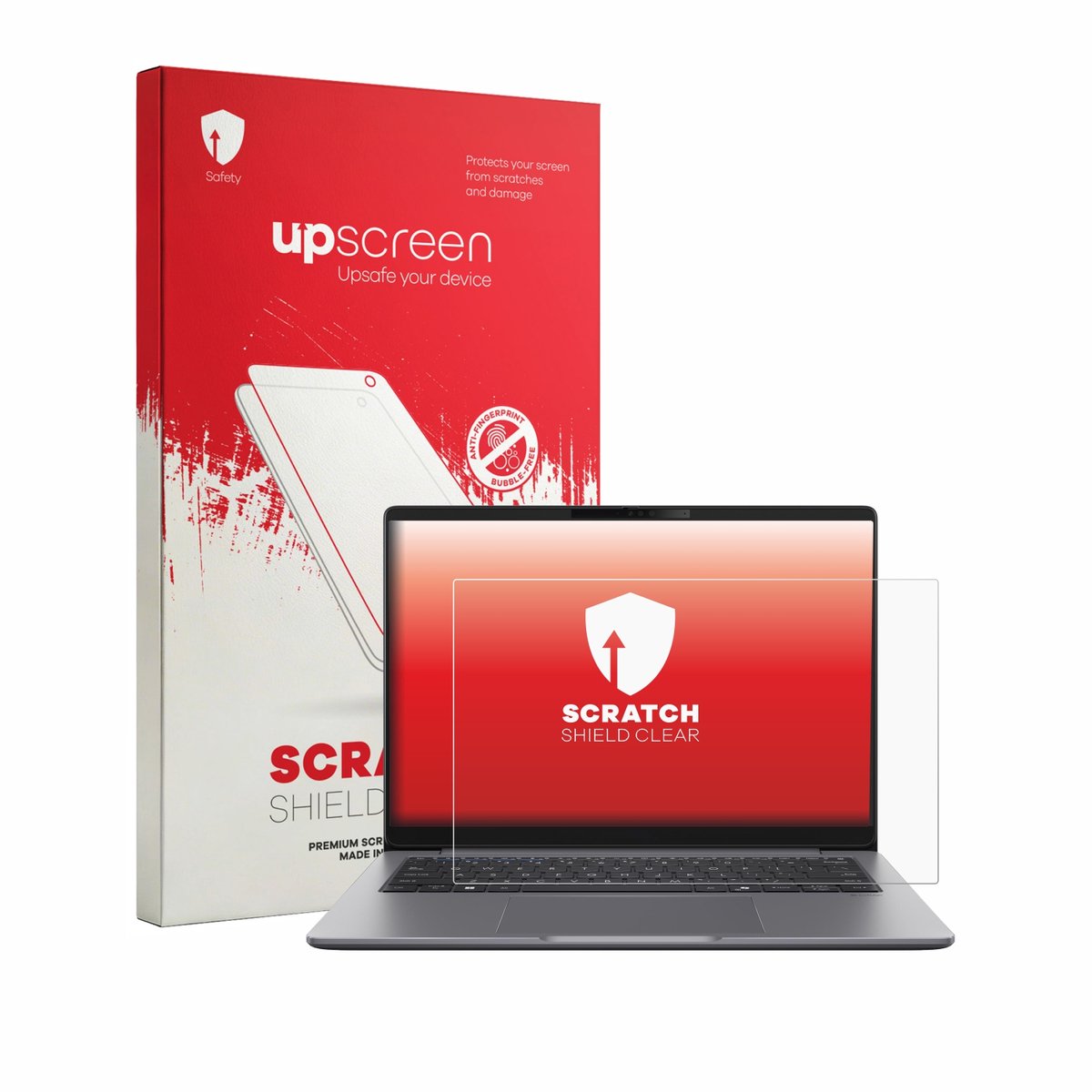 upscreen - Screenprotector voor ASUS ExpertBook PM3 - Folie Beschermfolie transparant