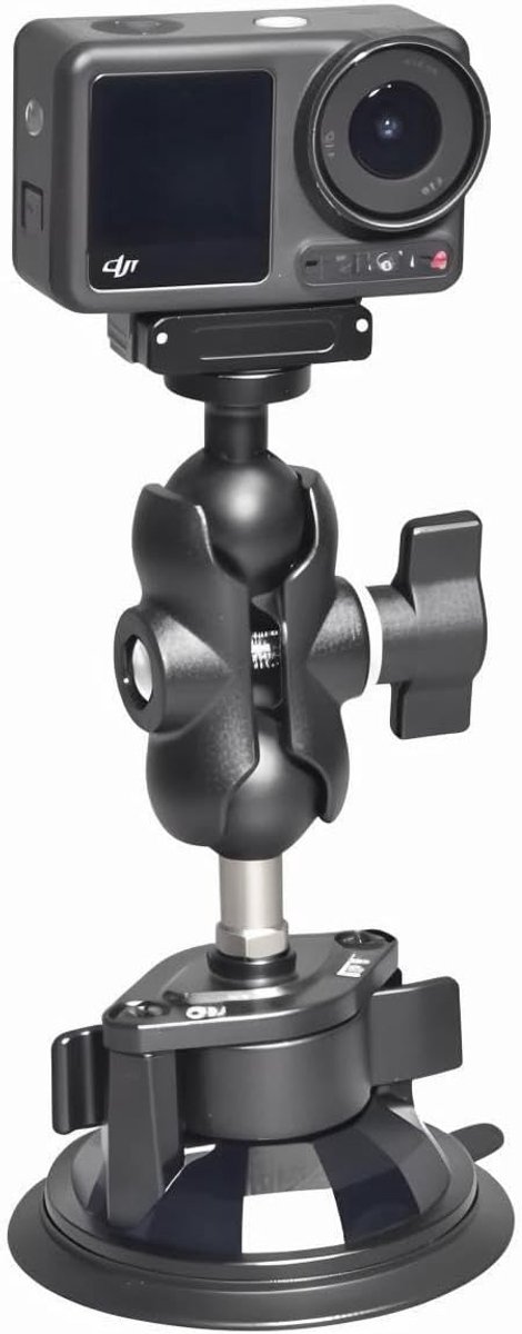 Suction Cup Mount - Duurzaam metaal - Flexibele positionering - Ideaal voor actiecamera's - ShopVlot