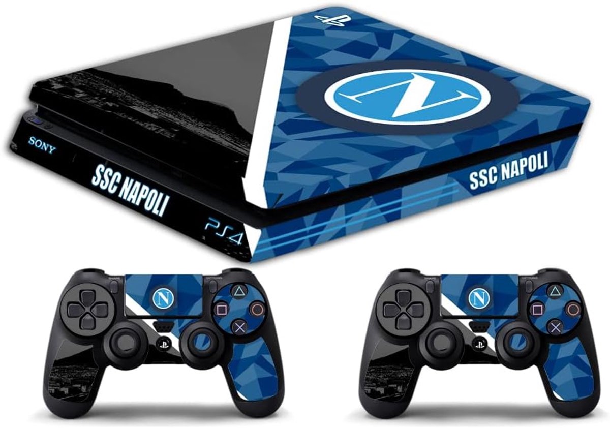 Skin voor PS4 Slim - limited edition DECAL COVER STICKER Slim BUND - Neapoli Geometric - 100% waterproof en HD print - ShopVlot