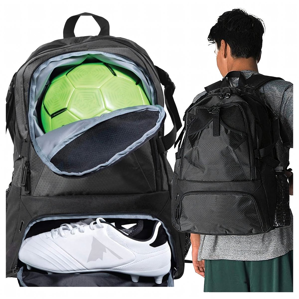 Sporttas/Rugzak voor Voetbal/Basketbal Ballen & Schoenen - 35L