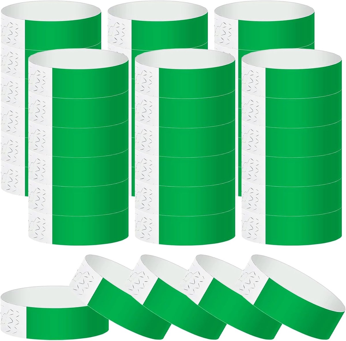 Wristbands 200 Stuks - Waterdichte Papieren Armbanden - Groen - Ideaal voor Feesten - ShopVlot