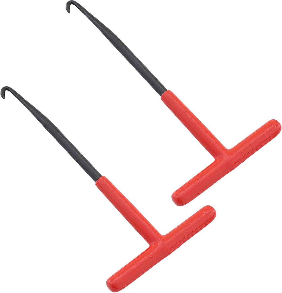 T-spring hook uitlaatveer - hard met rubberen handvat - comfortabel en stevig grip - ideaal voor motor en tuinmachines - ShopVlot