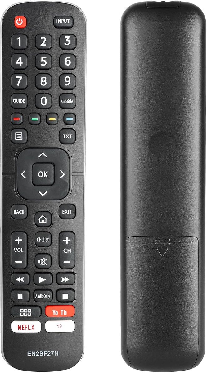 Afstandsbediening EN2BF27H - Vervangende controller - Geschikt voor Hisense TV - Met YouTube functie - ShopVlot