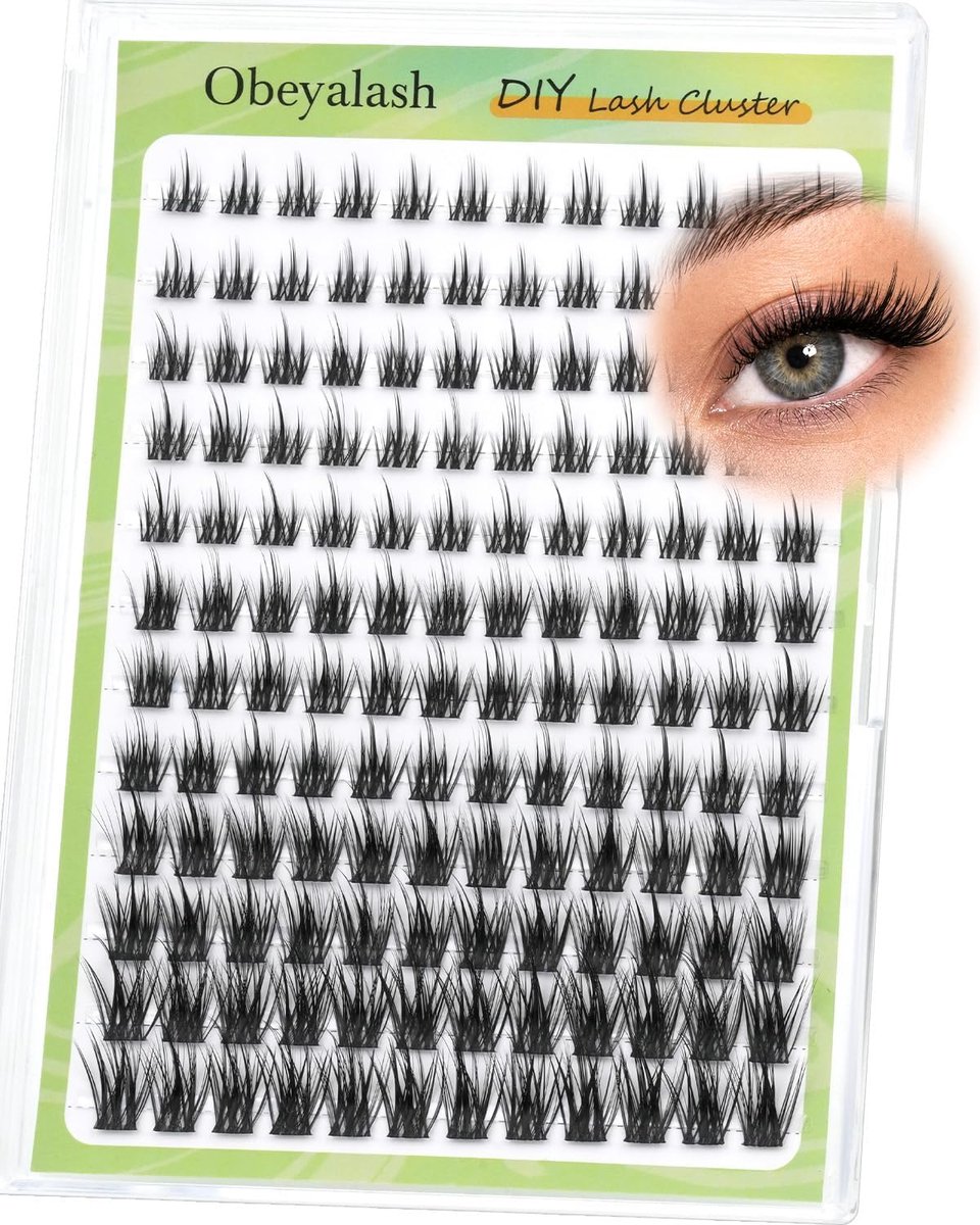 Wimpers Clusters Wispy - C Curl 8-16mm - Natuurlijke Eyelash Clusters - Perfect voor DIY Wimperextensions - ShopVlot
