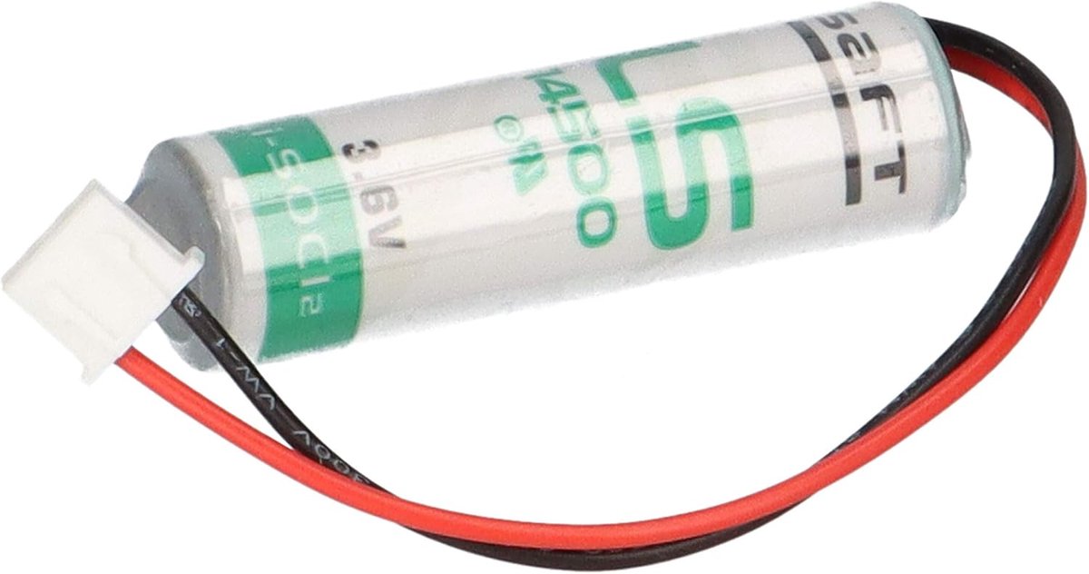 Vervangende lithium batterij 3.6V 2600mAh - met kabel en stekker - compatibel met Mitsubishi FX2N, FX1, FX2 - ShopVlot