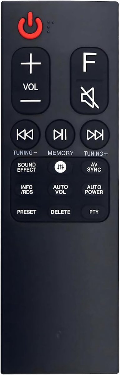 Vervangende afstandsbediening voor LG Echo Sound System - eenvoudig in gebruik - 12 maanden garantie - ShopVlot