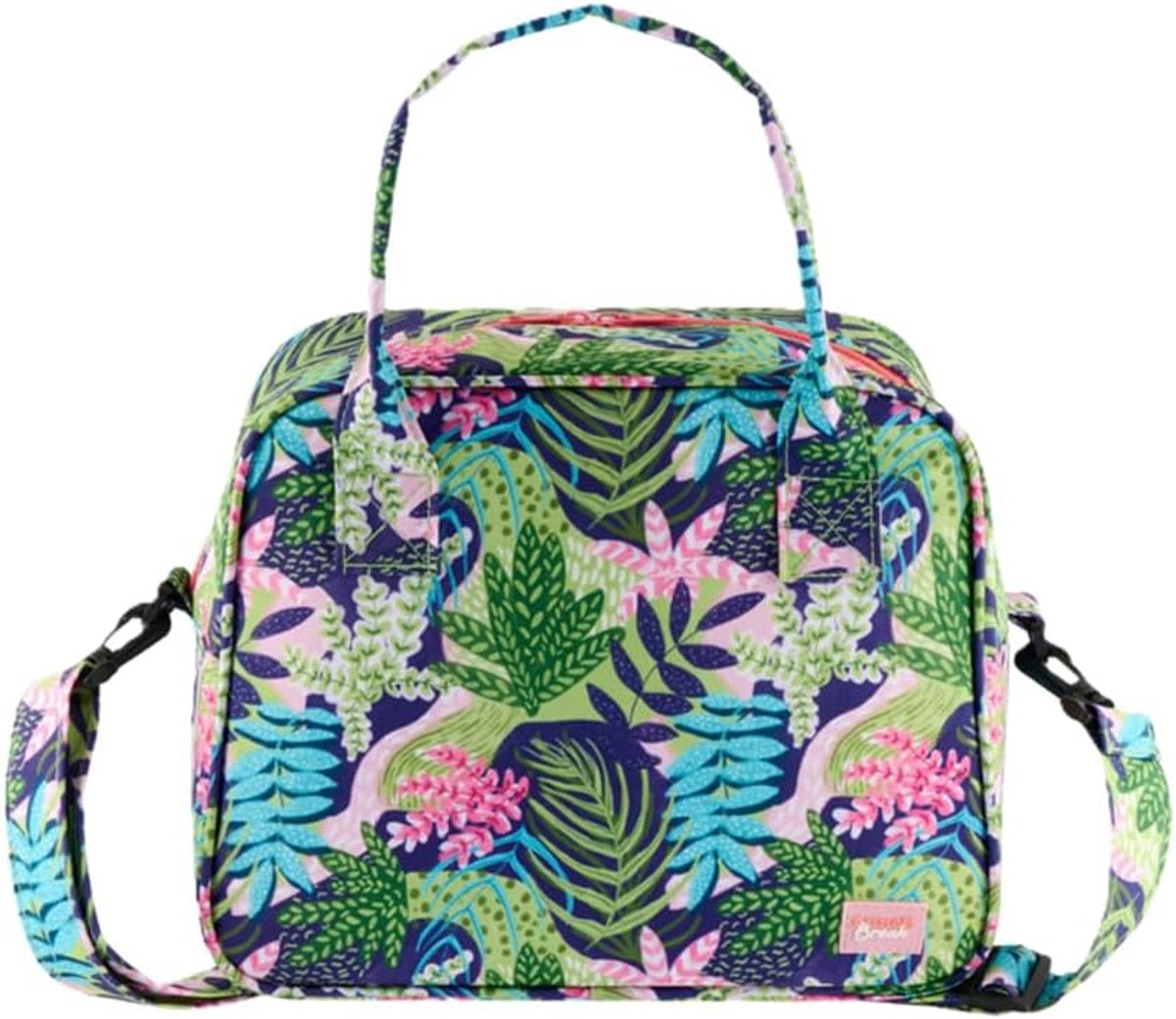 Isolerende lunchtas met schouderband - exotisch patroon - polyester - ideaal voor onderweg - ShopVlot