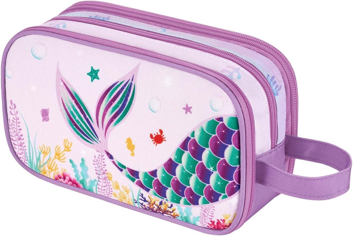 Kindertoilettas voor meisjes - zeemeerminstaart - schattige karikatuur - perfect voor op school - ShopVlot