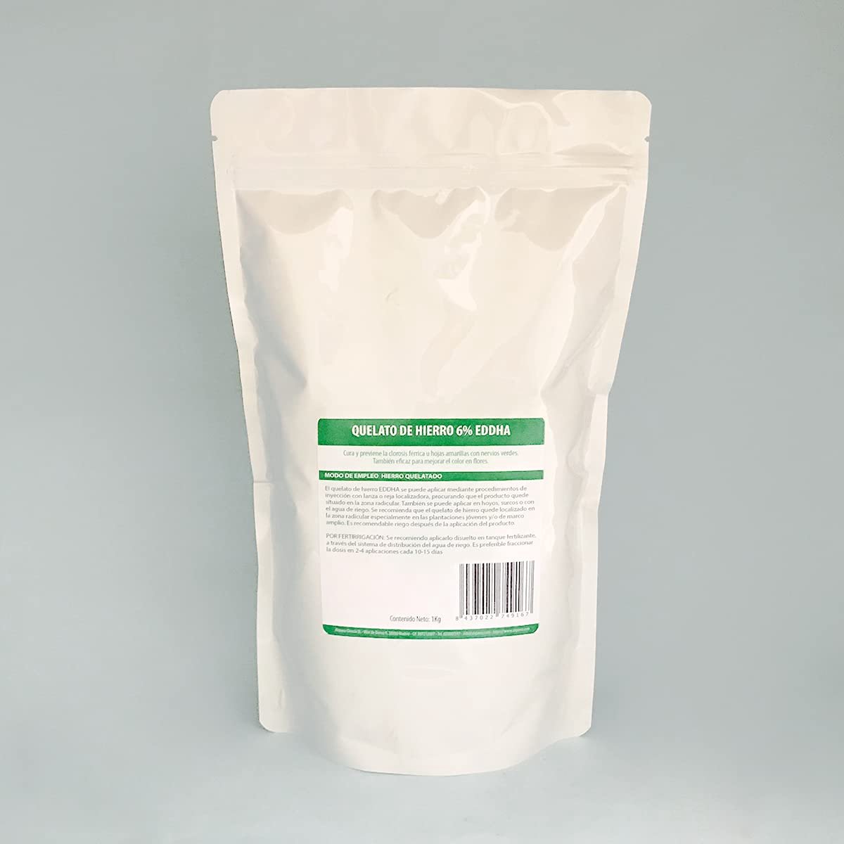 6% Fe-EDDHA orto orto 4,8%. Voedingsstof voor planten. Gecheleerd ijzer. Voorkom chlorose (1kg)