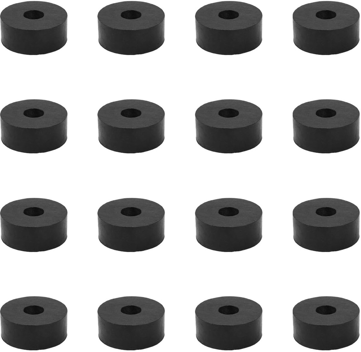 16 stuks rubberen afstandhouders, M8 kunststof afstandshulzen, 25 mm buitendiameter, 8 mm binnendiameter, 10 mm dik, kunststof afstandhouders voor huis, auto, accessoires, container