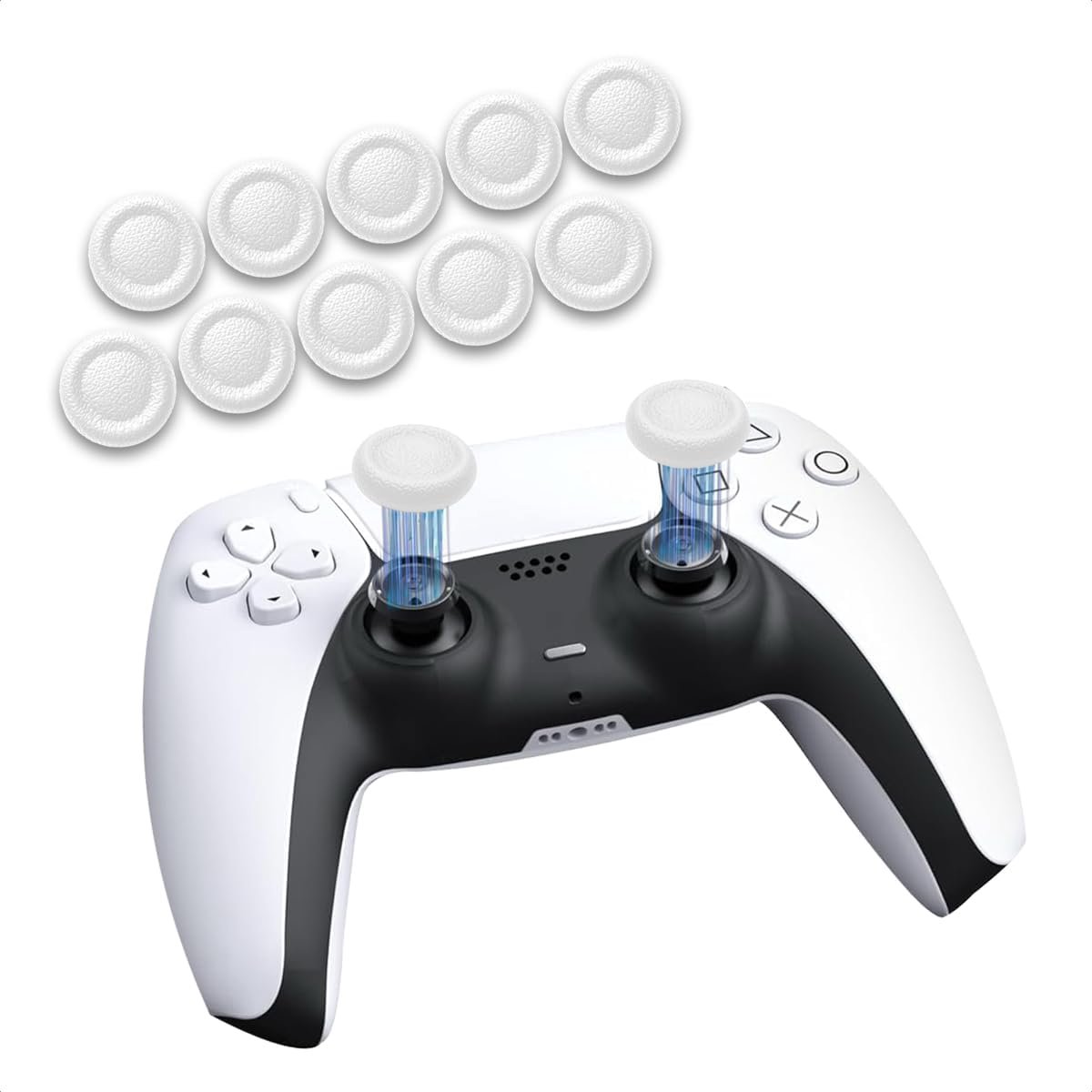 Joystick Caps 10x PS4/PS5/EDGE - Blauw - Slijtvast TPE-materiaal - Voorkomt wegglijden - SnelShoppen