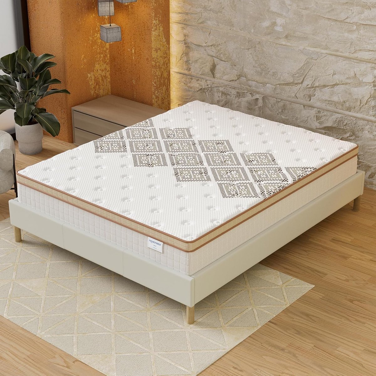 Matras 180x200cm - Pocketveren + Hoogwaardig Schuim - Ondersteuning voor de Wervelkolom - Snel levering - SnelShoppen