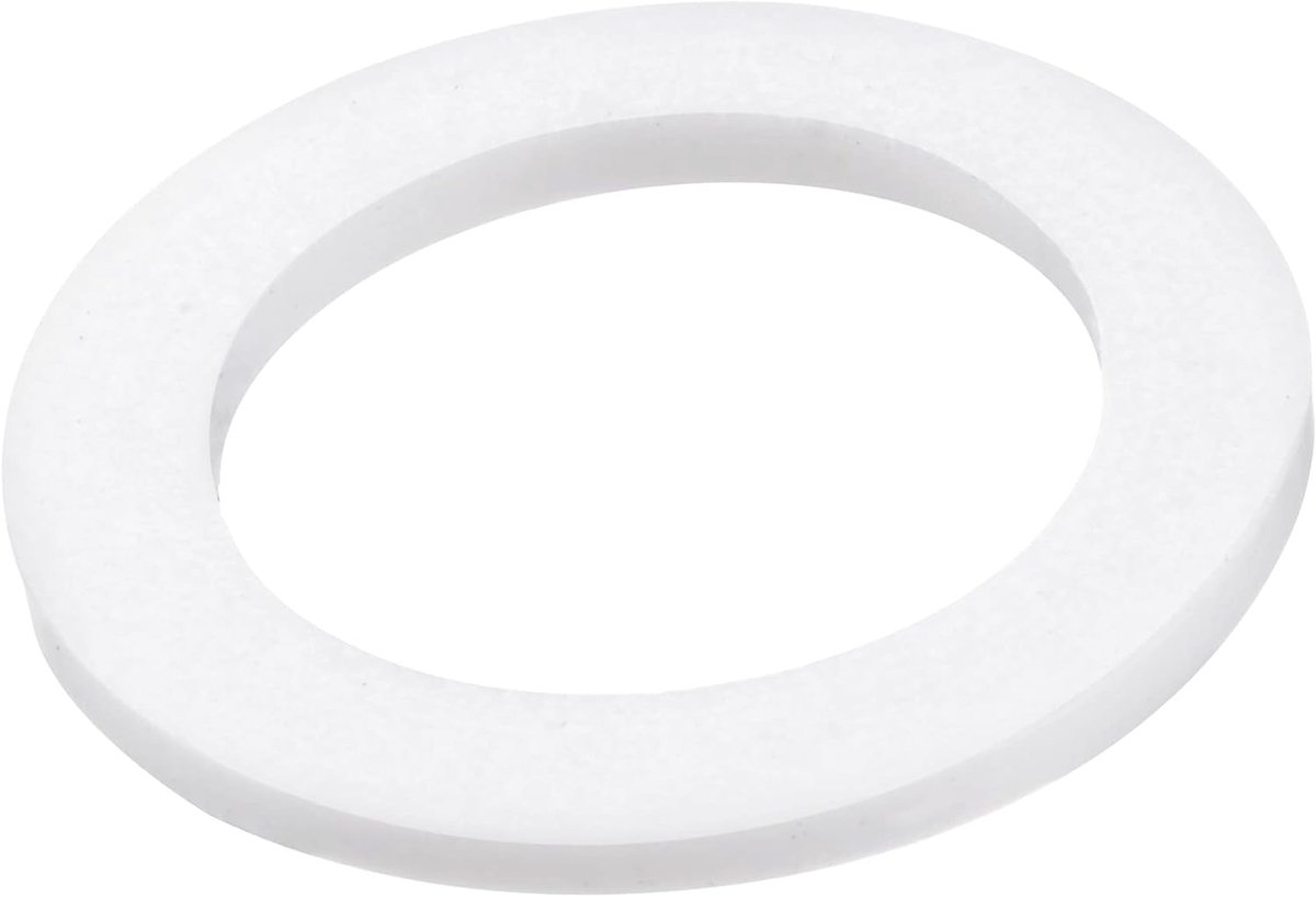 Sourcing map 5-pack PTFE platte afdichting 30 mm o.d. 20 mm i.d. 2 mm dik 1 inch-flensafdichting wit