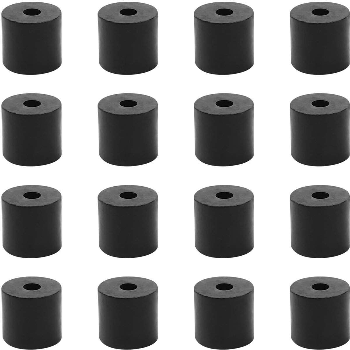 16 stuks rubberen afstandhouders, M4 kunststof afstandshulzen, 16 mm buitendiameter, 4 mm binnendiameter, 15 mm dik, kunststof afstandhouders voor huis, auto, accessoires, container