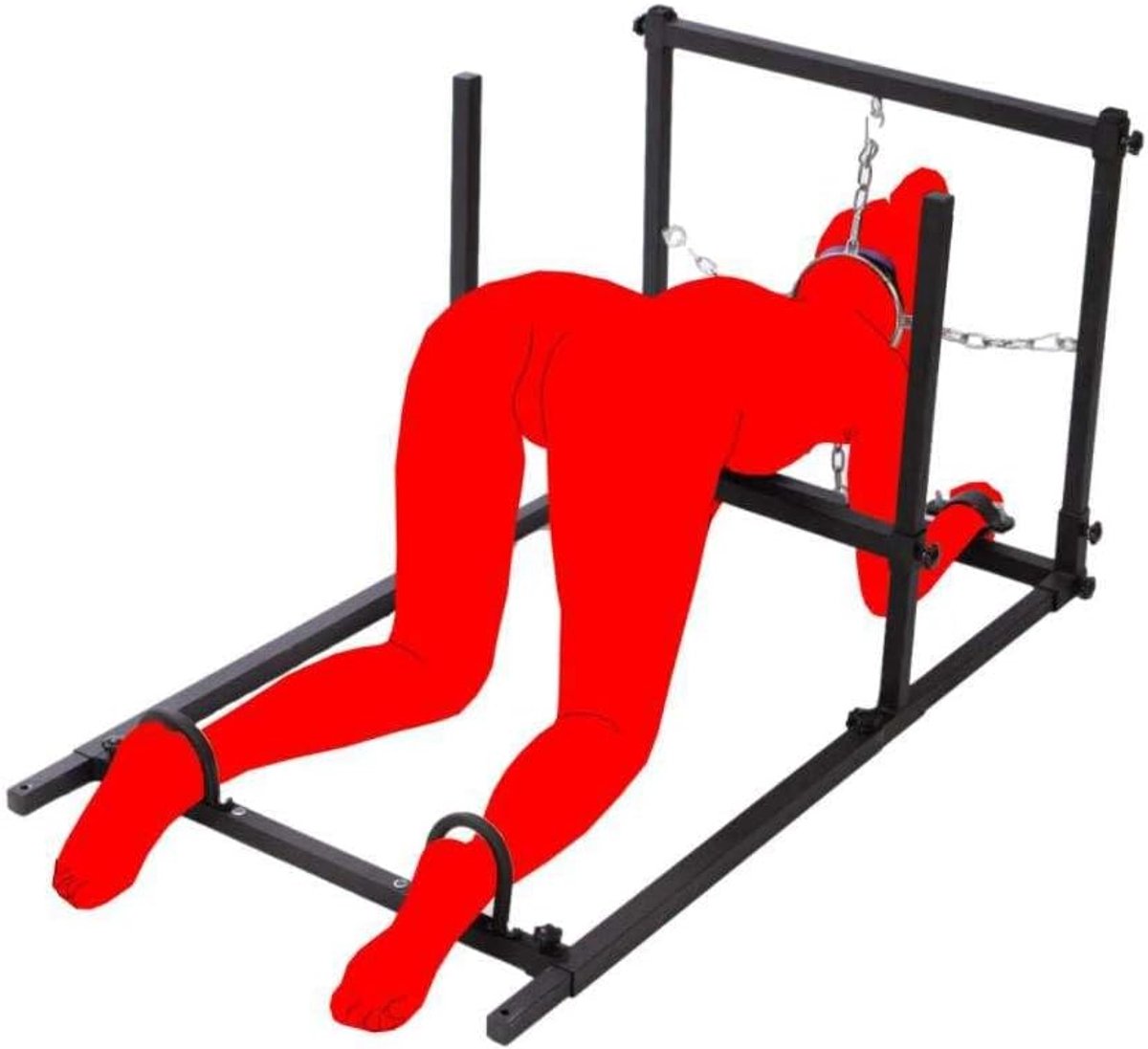 BDSM meubel handboeien nek armen benen - doggy positie - stevig ontwerp - voor spannende ervaringen - SnelShoppen
