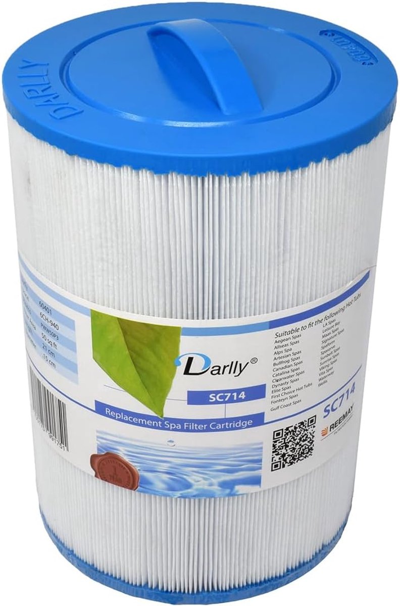 Spa filter 148 mm - SAE draad 1.5" - met handgreep - voor optimale waterfiltratie - SnelShoppen