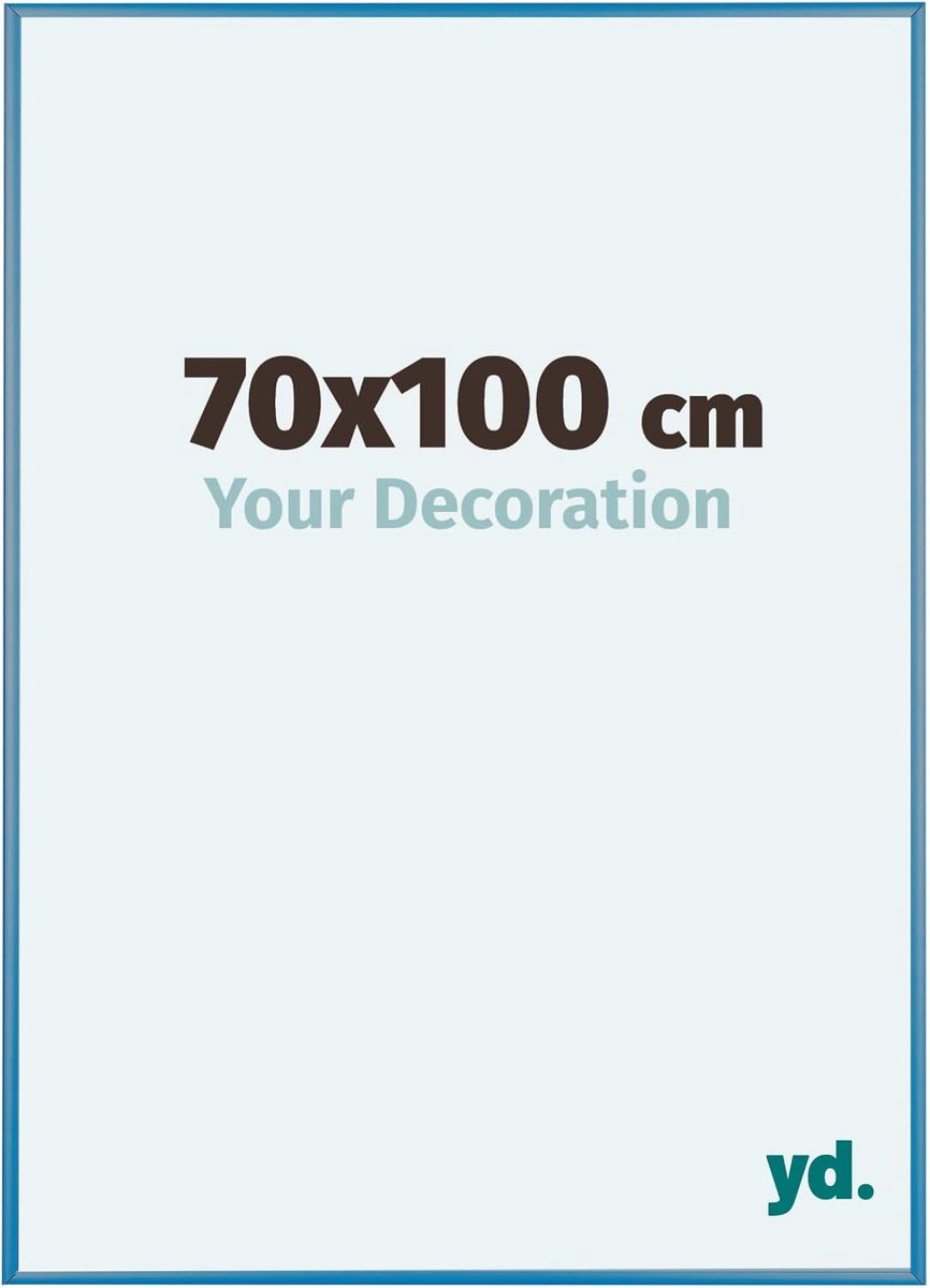 Puzzellijst 70x100 - Staal Blauw - Aluminium Fotolijst - Ideaal voor 1500-2000 stukjes - SnelShoppen