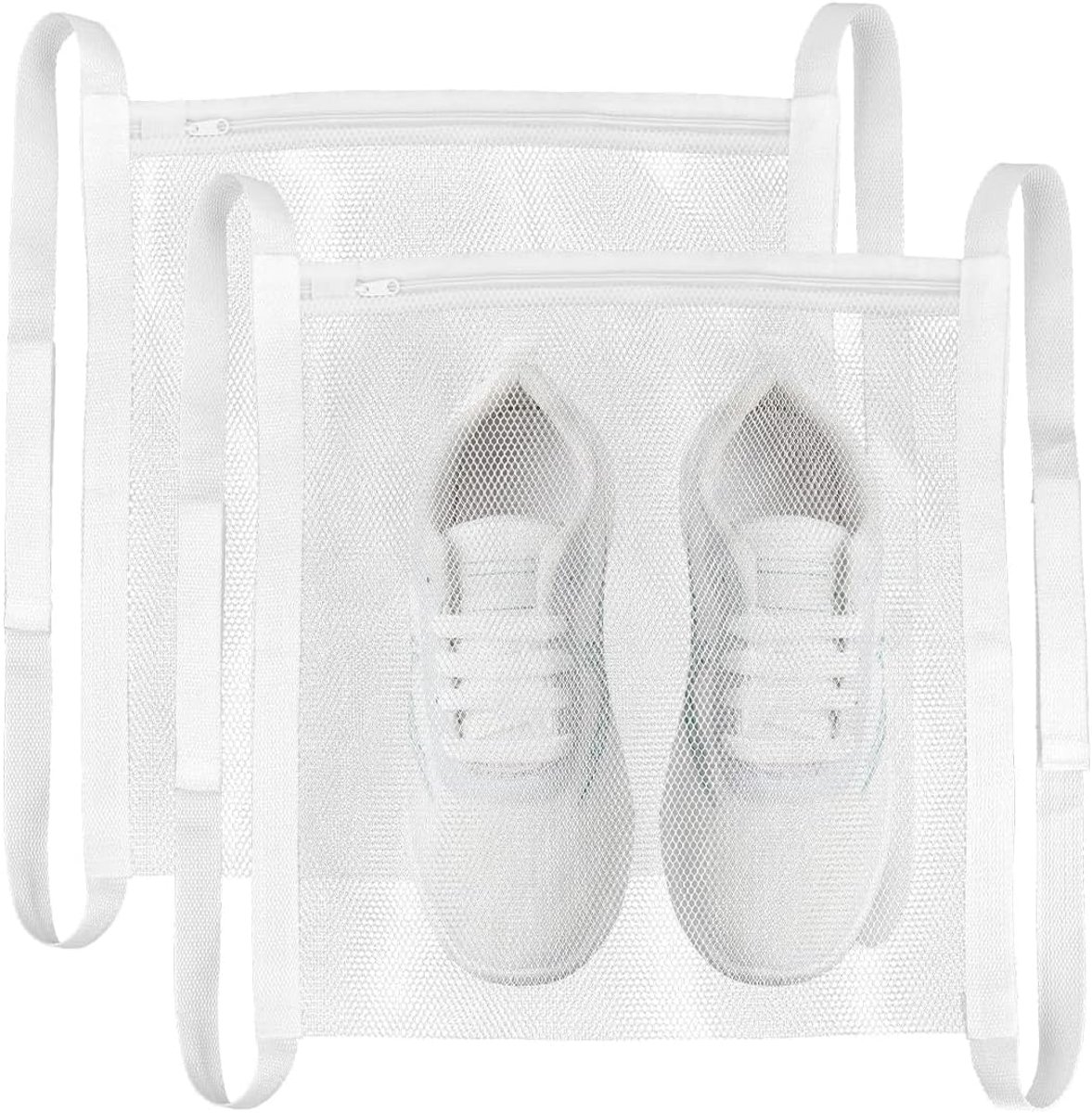 Waszakken 40x40 cm - Mesh stof - Voor schoenen en kleding - Veilig wassen en drogen - ShopVlot