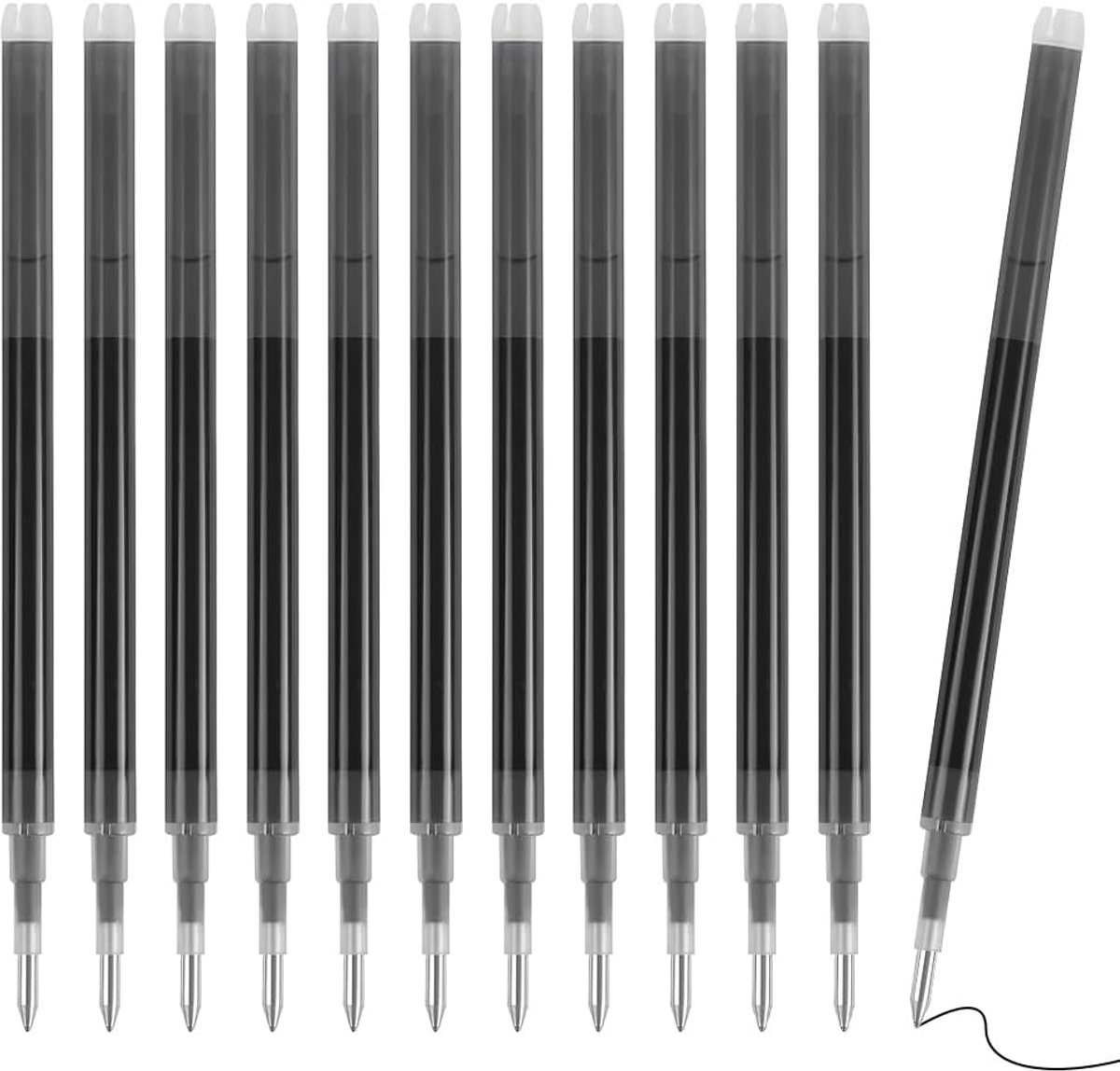 Erasable Pen Refills 0.7mm - Zwarte Thermosensitieve Inkt - Geschikt voor Frixion Pennen - ShopVlot