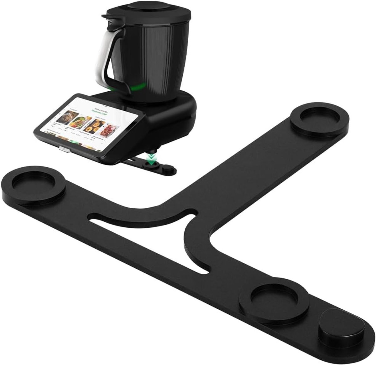 Sliding basis voor Thermomix TM7 - zwart - met Teflon glijders - moeiteloos verplaatsen - ShopVlot