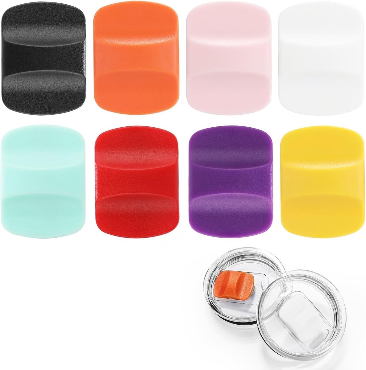 Magnetische slider vervangingen voor Yeti tumblers - kleurrijke push-blok deksels - ideaal voor hergebruik - ShopVlot