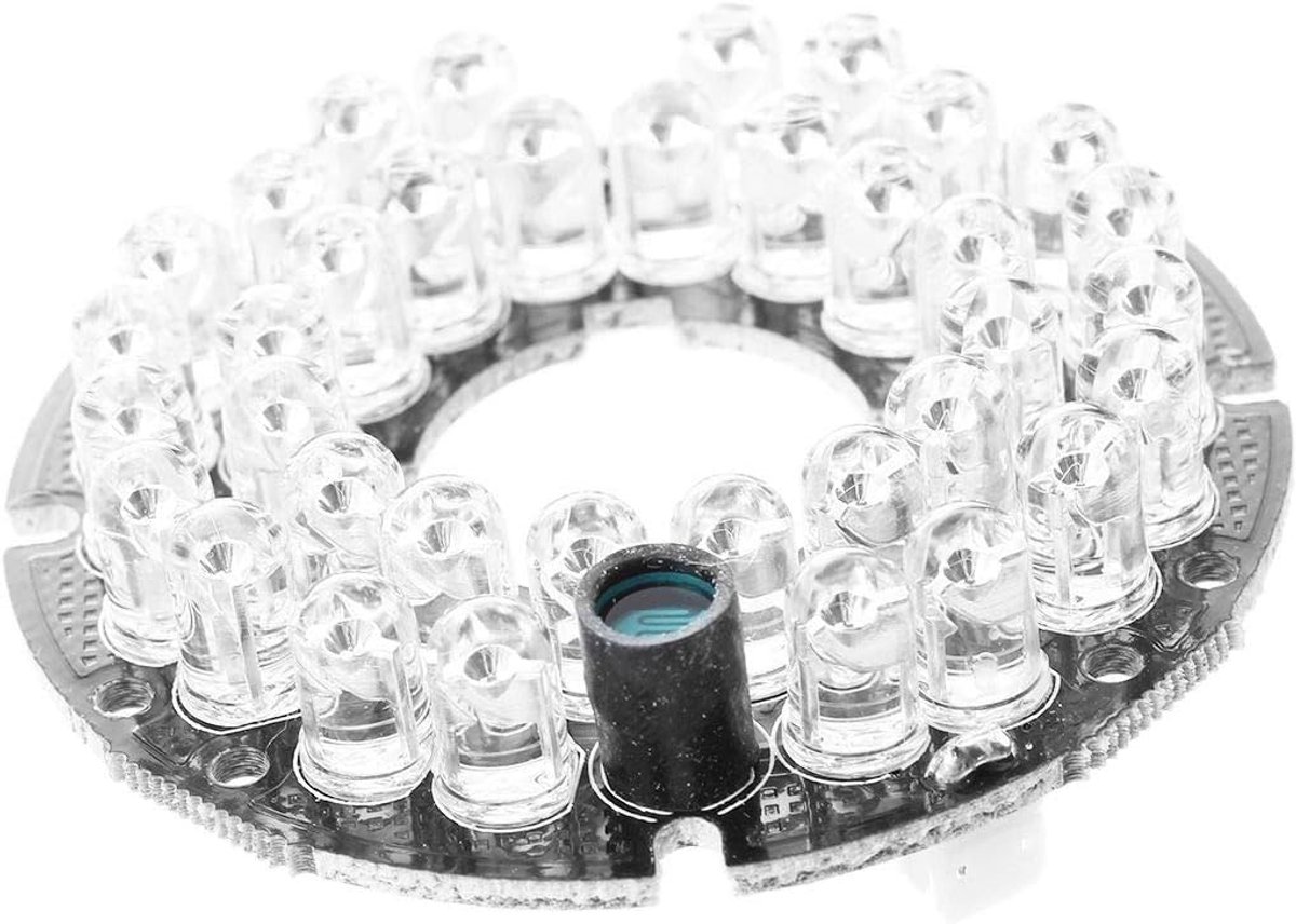 IR infrarood lamp 36 LED 850nm - ronde plaat 90 graden - voor CCTV beveiligingscamera - ShopVlot