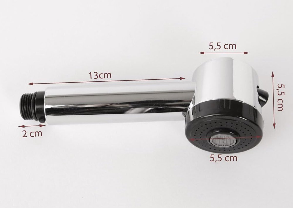 Douchekop 1/2 inch - vervangbaar - voor keukenkranen - eenvoudig te monteren - ShopVlot