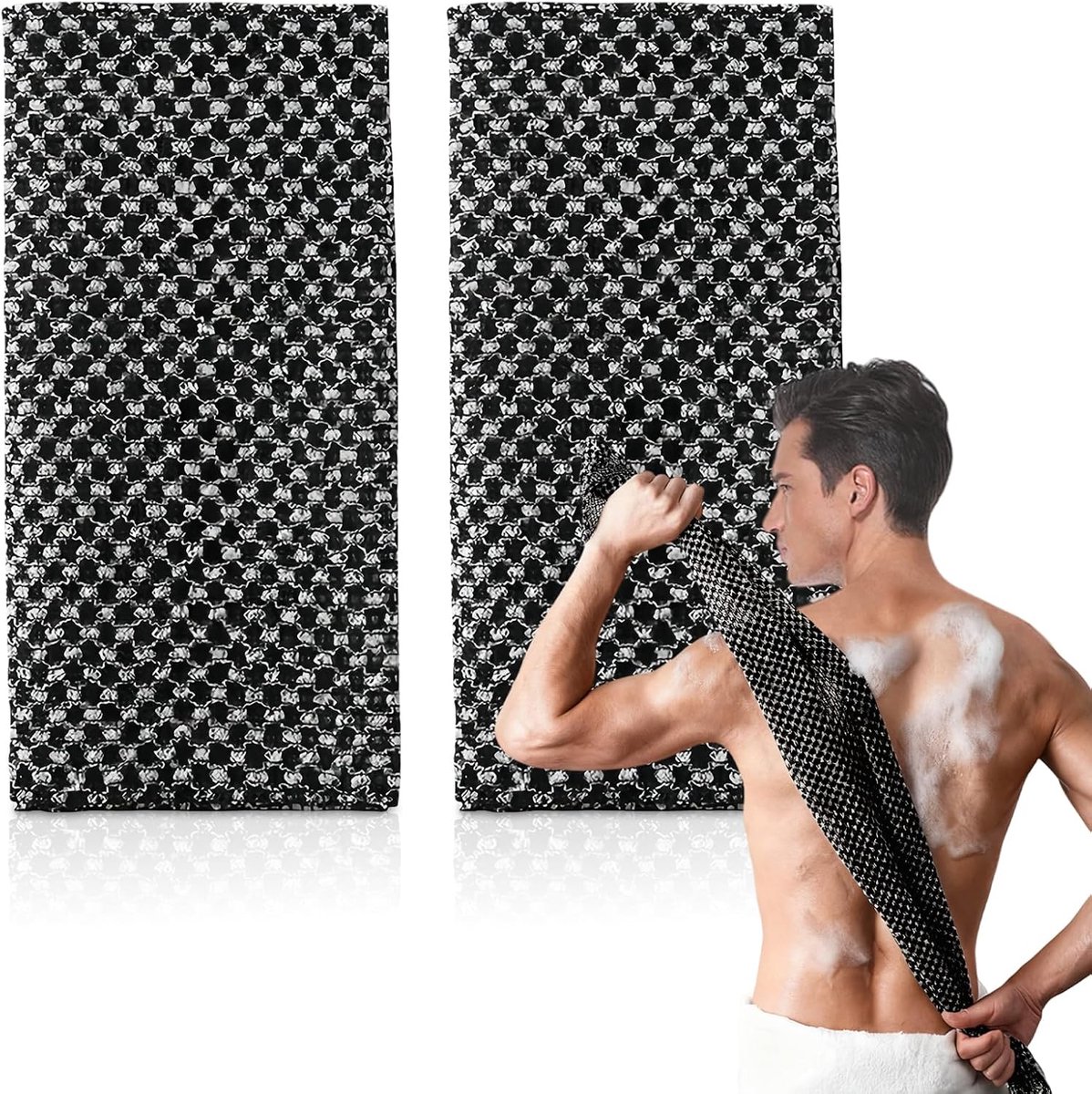 Exfoliatie Towel Extra Lang - Nylon Japans - Diepe Reiniging - Verzorging voor Huid - ShopVlot