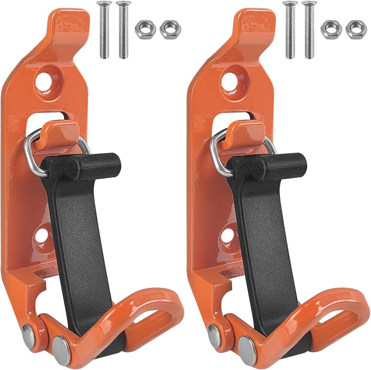 Shovel holder 2 stuks - Tension clasp - Duurzaam metaal en rubber - Beveilig je gereedschap tijdens het rijden - ShopVlot