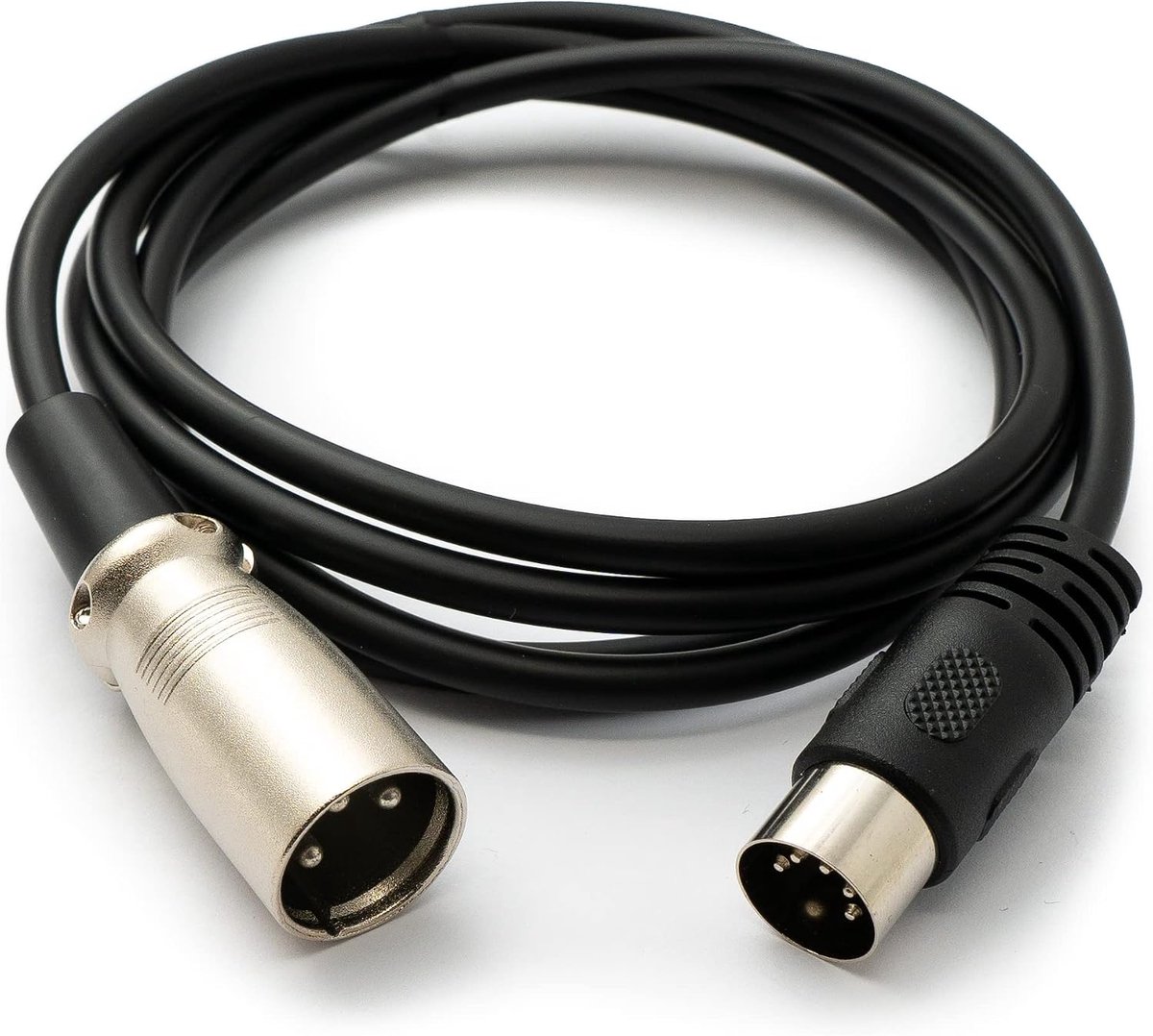 Audio Kabel 150 cm - XLR 3-Pin naar DIN 5-Pin - Zwart - Ideaal voor studio en live optredens - ShopVlot