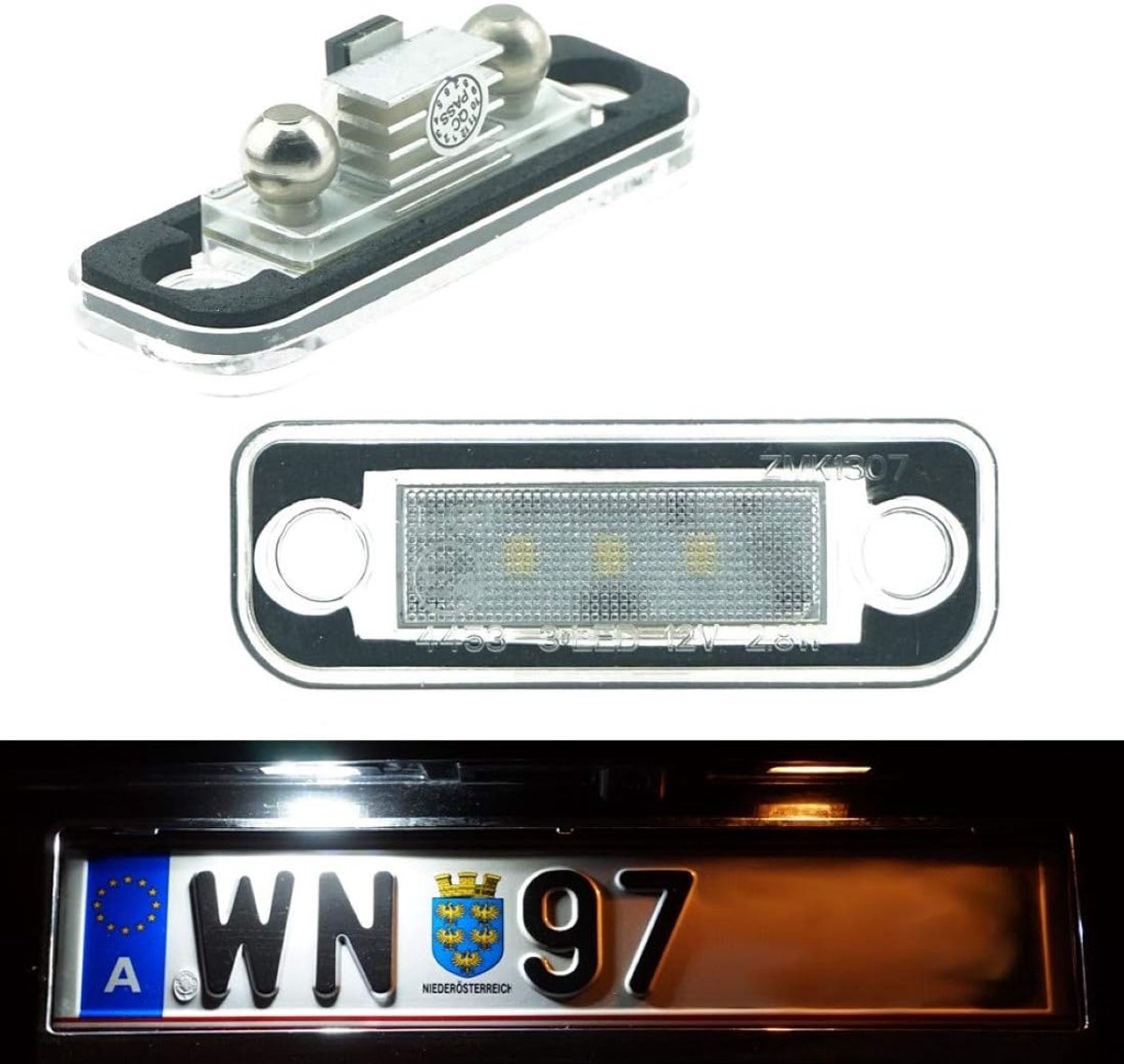 LED Nummerplaatverlichting - E-mark gecertificeerd - Plug and play - Geen foutmelding - ShopVlot