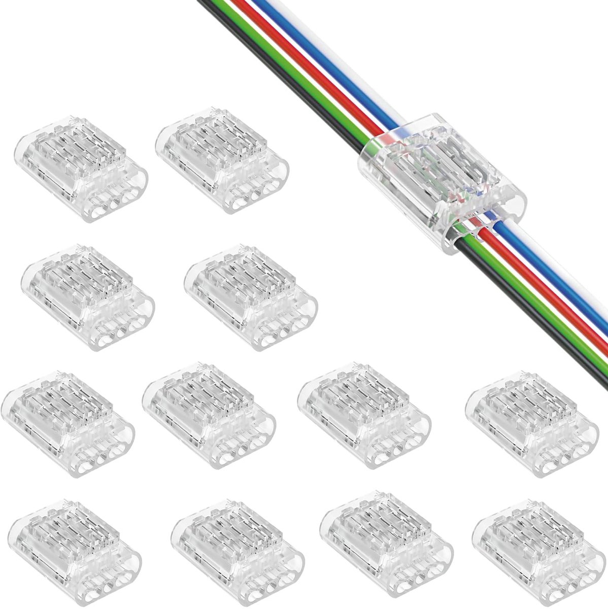 5-polige kabelconnector - Soldeervrije snelle connector - Voor 18–20 AWG - Geschikt voor complexe bekabeling - ShopVlot
