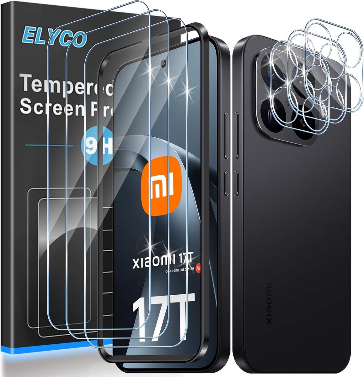 Beschermfolie voor Xiaomi 17T - 9H Hardheid - 6 Stuks - Anti-kras, HD Helder - ShopVlot