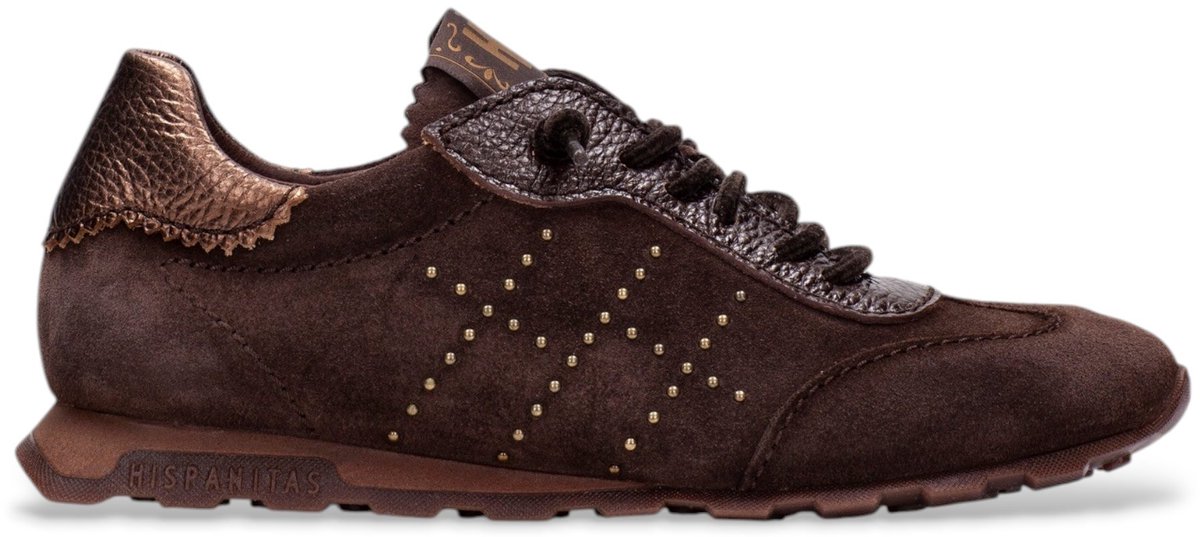 Hispanitas Bruinleren sneakers Zinnia