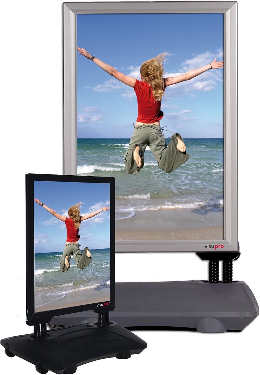 Posterstandaard A1 waterproof zwart - verbeterde waterbestendigheid - ideaal voor buitengebruik - ShopVlot