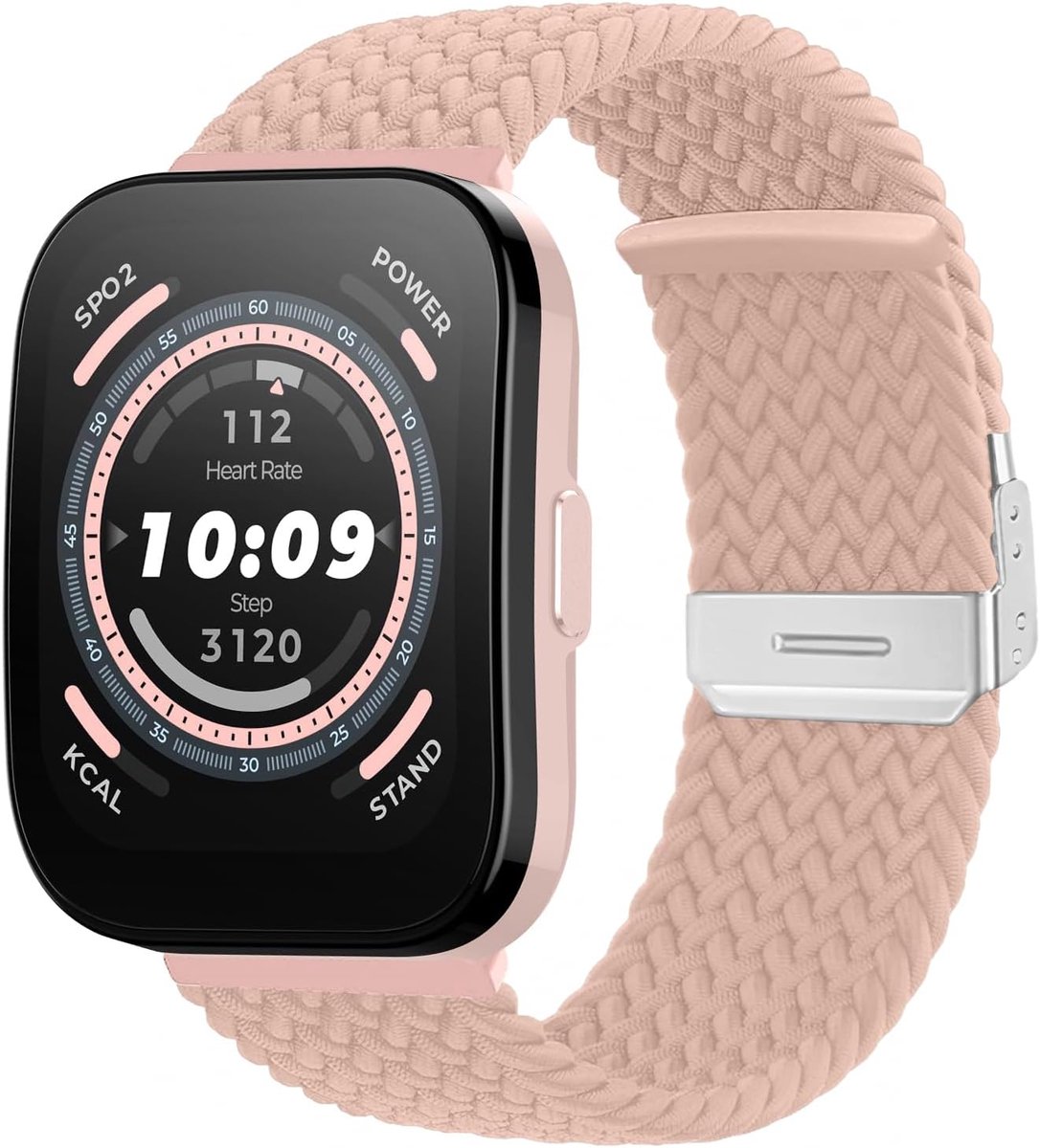 22mm Horlogeband - Gevlochten Elastisch Nylon - Verstelbare Vervangband - Comfortabel voor Amazfit - ShopVlot