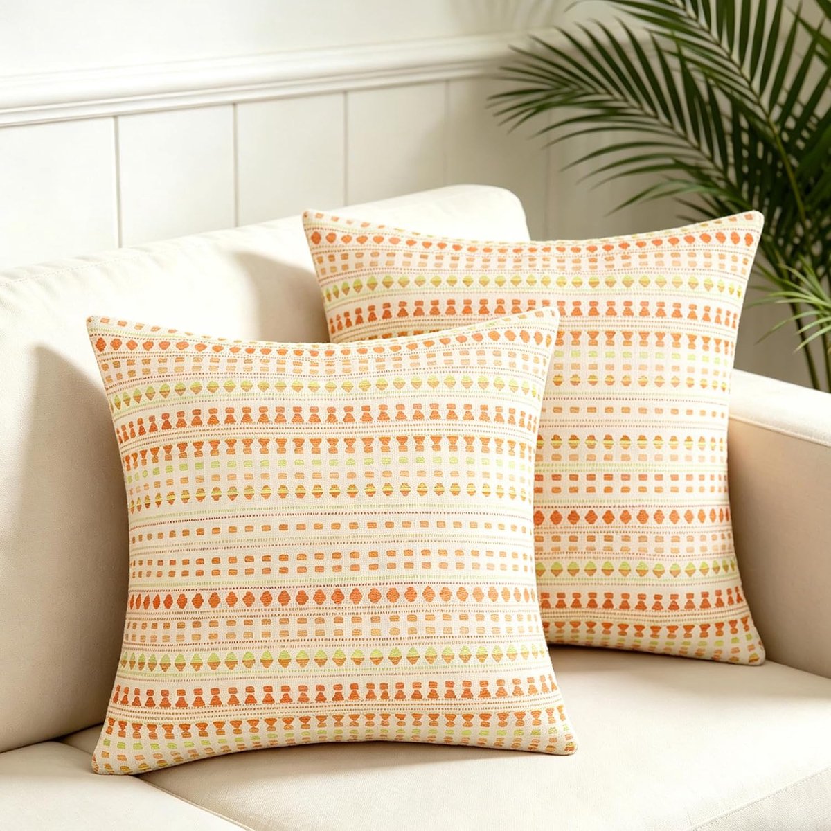 Cushion Covers 45 x 45 cm - Katoen Linnen - Luxe Textuur - Cosy Sofakussen - ShopVlot