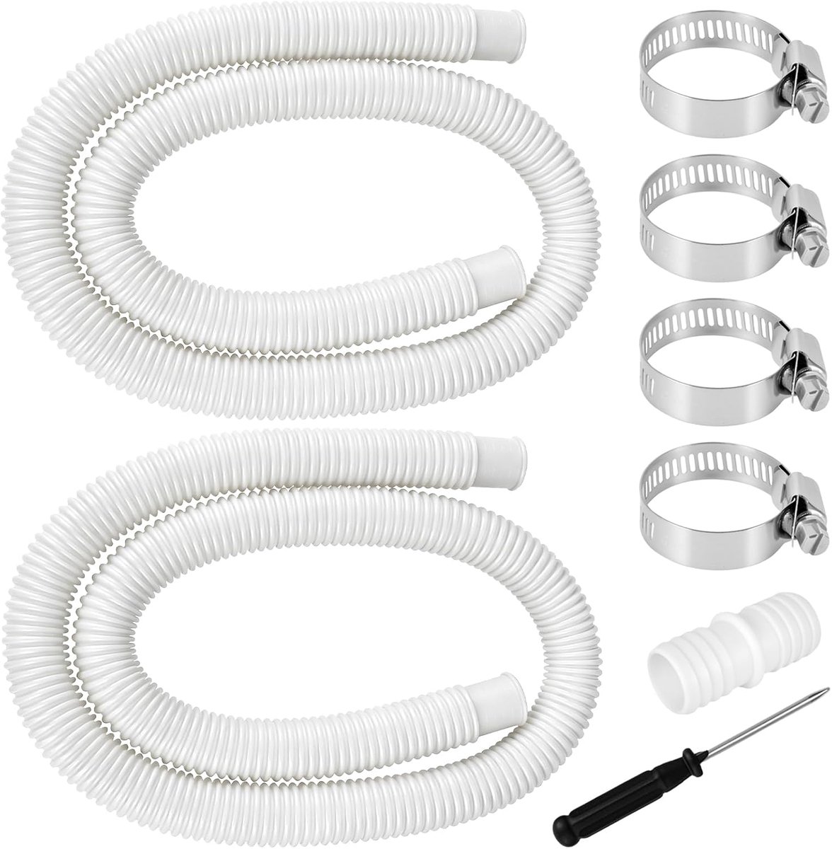 Poolslang 32 mm - 2 Stuks 1,5 m - Vervangingsslang - Geschikt voor filterpompen - ShopVlot