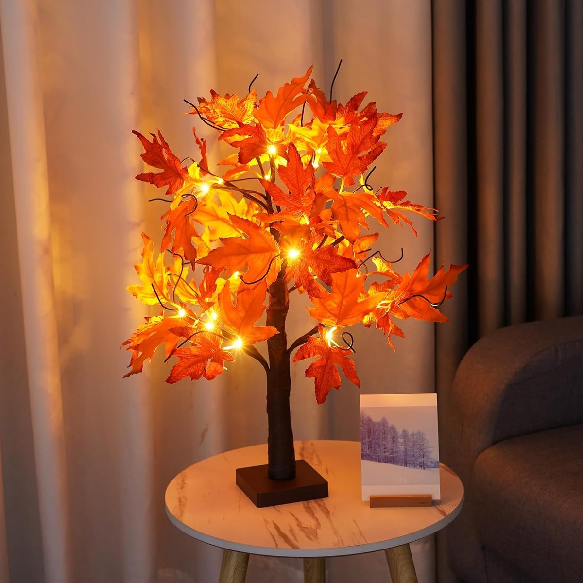 Maple Tree Lamp 60 cm - 24 LED Warm Wit - Batterij/USB - Sfeervolle decoratie voor binnen - ShopVlot