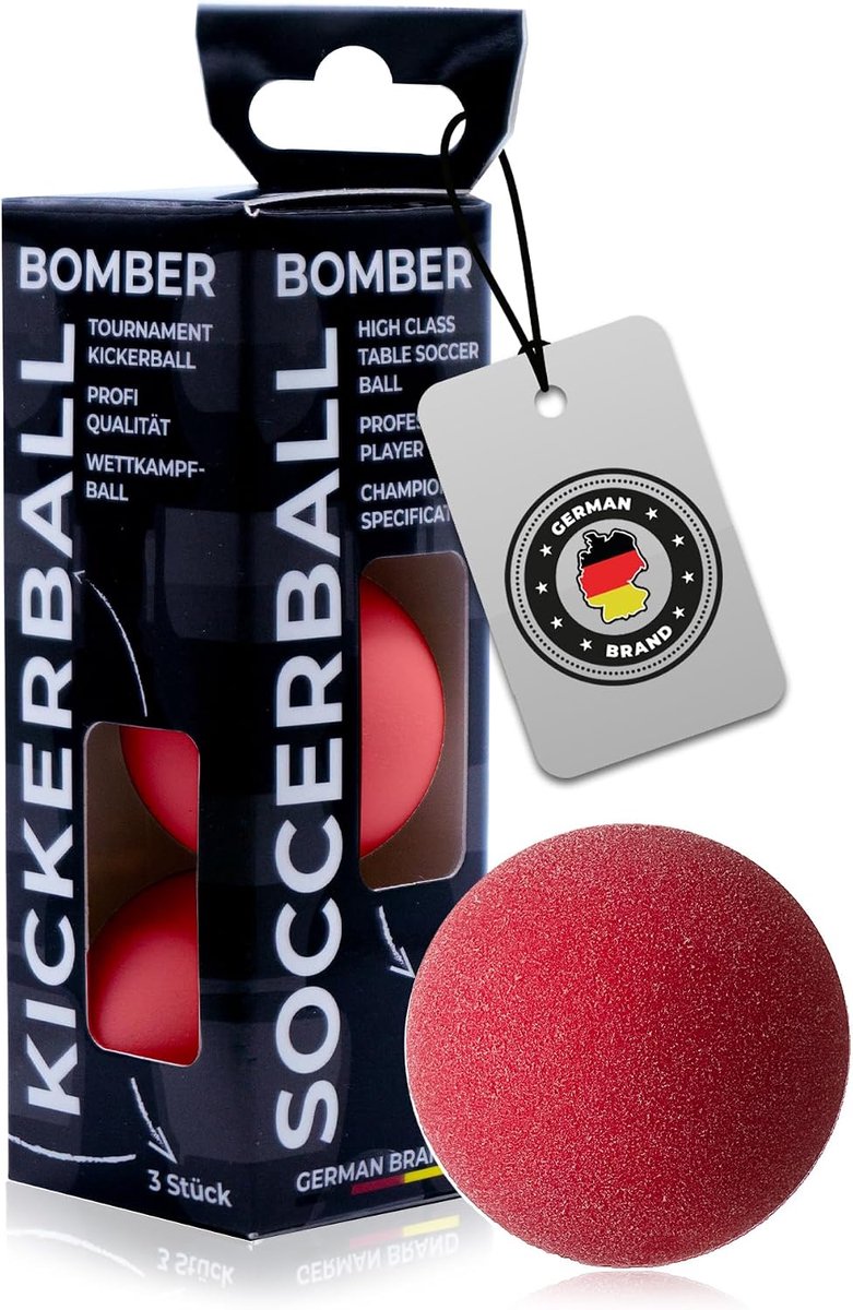 Kickerball set van 3 - 35.1 mm - thermoplastisch - goede grip en precisie - professioneel speelplezier - ShopVlot
