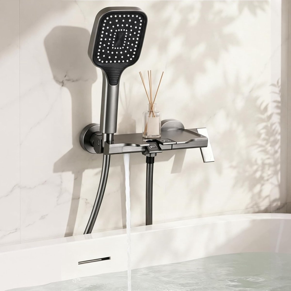 Badmengkraan waterval - pianotoetsen - met handdouche - luxe badervaring - ShopVlot