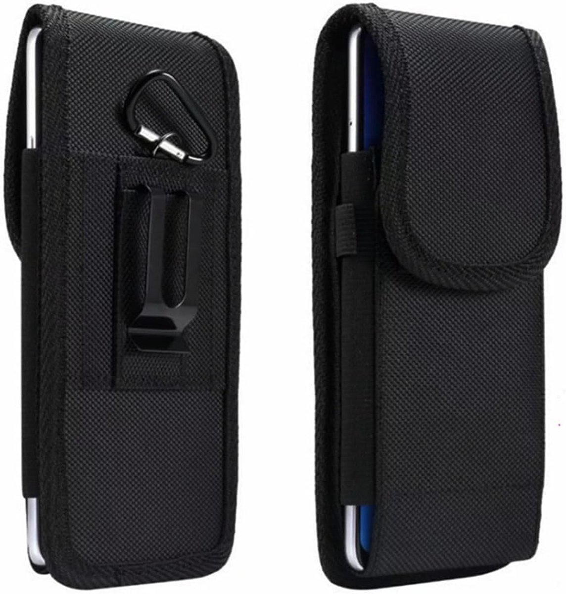 Mobiele telefoon heuptas - leer - met riemclip - ideaal voor senioren - ShopVlot