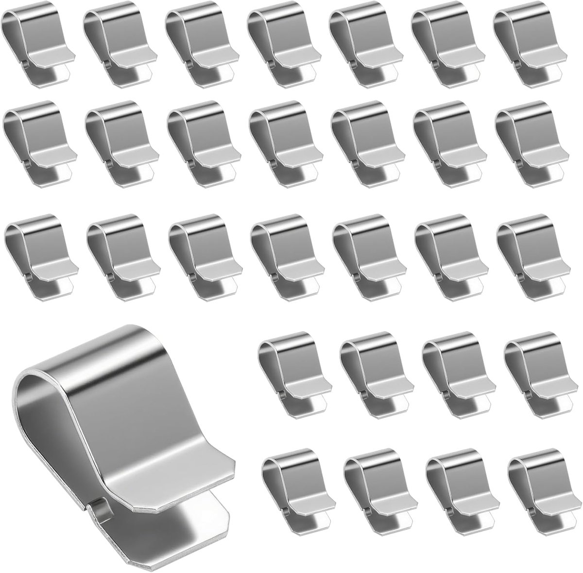 U-klemmen set 30 stuks - RVS - Sterk en duurzaam - Ideaal voor bevestigen - ShopVlot
