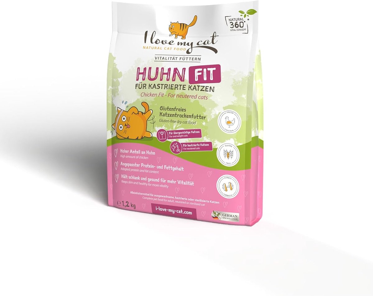 Katvoer voor gesteriliseerde katten 1,2 kg - Graanvrij - Hoog kipgehalte - Ondersteunt gewichtsbeheersing - ShopVlot